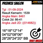 PREDIKSI TOGEL SAIGON JOSTOTO 01 SEPTEMBER 2024