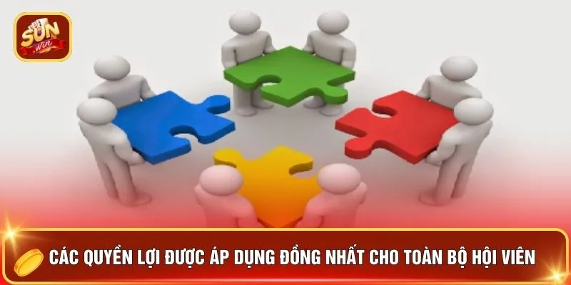 Các quyền lợi được áp dụng đồng nhất cho toàn bộ hội viên