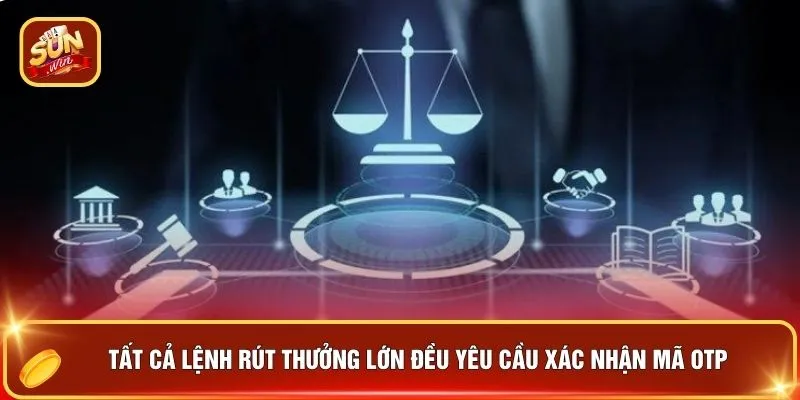 Tất cả lệnh rút thưởng lớn đều yêu cầu xác nhận mã OTP